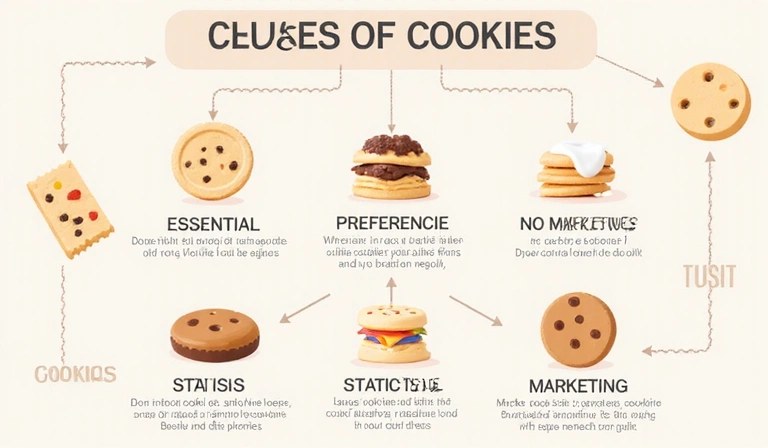 Diagramm der verschiedenen Cookie-Typen